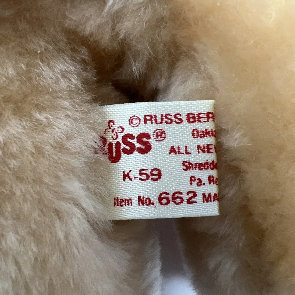Russ Berrie Beary Christmas Santa Plush Xmas Teddy Bear 9